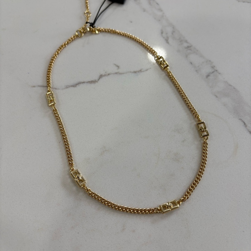 Ann Taylor Gold Chain Necklace with Link Accents - Picture 2 of 7